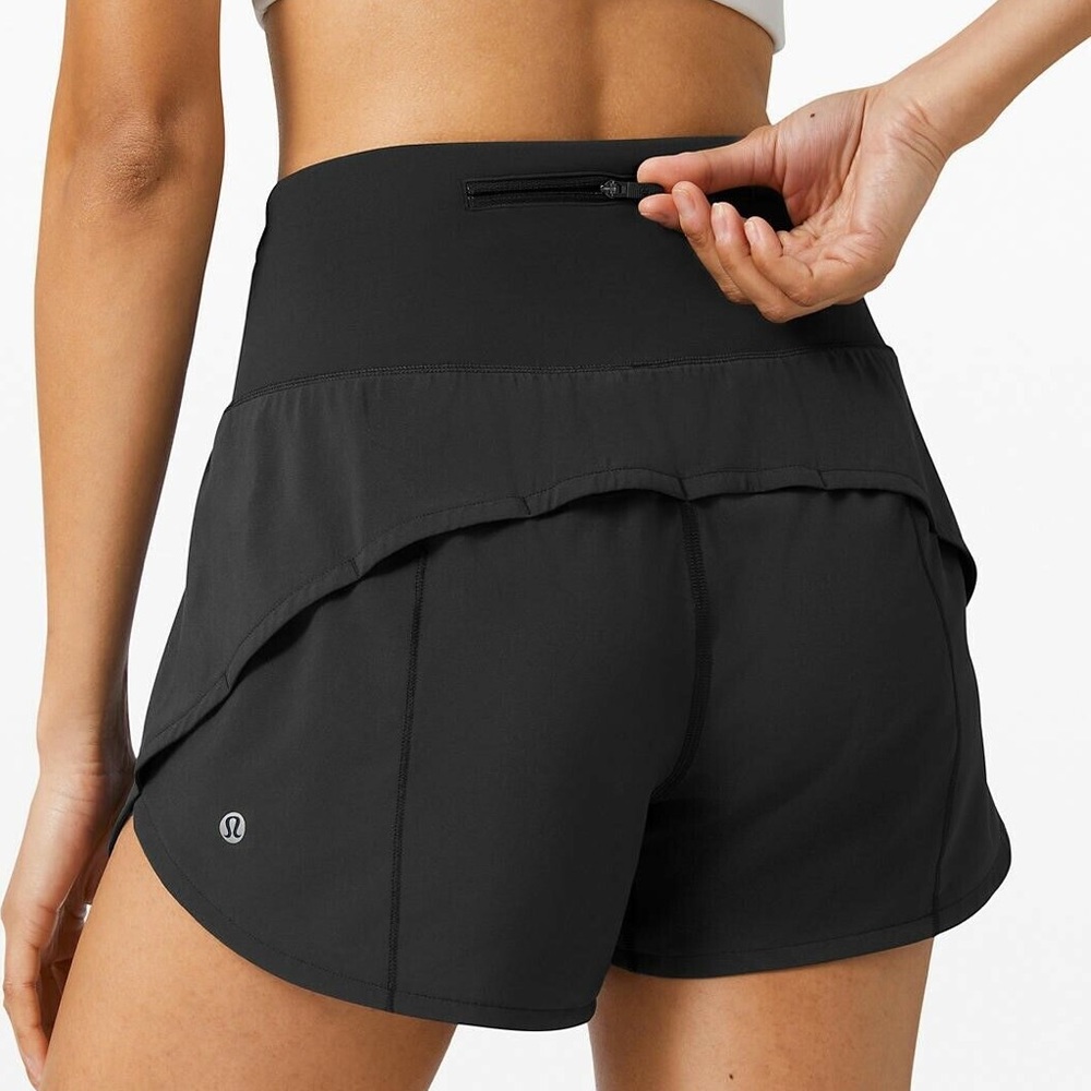 Black Lululemon Speed Up Shorts